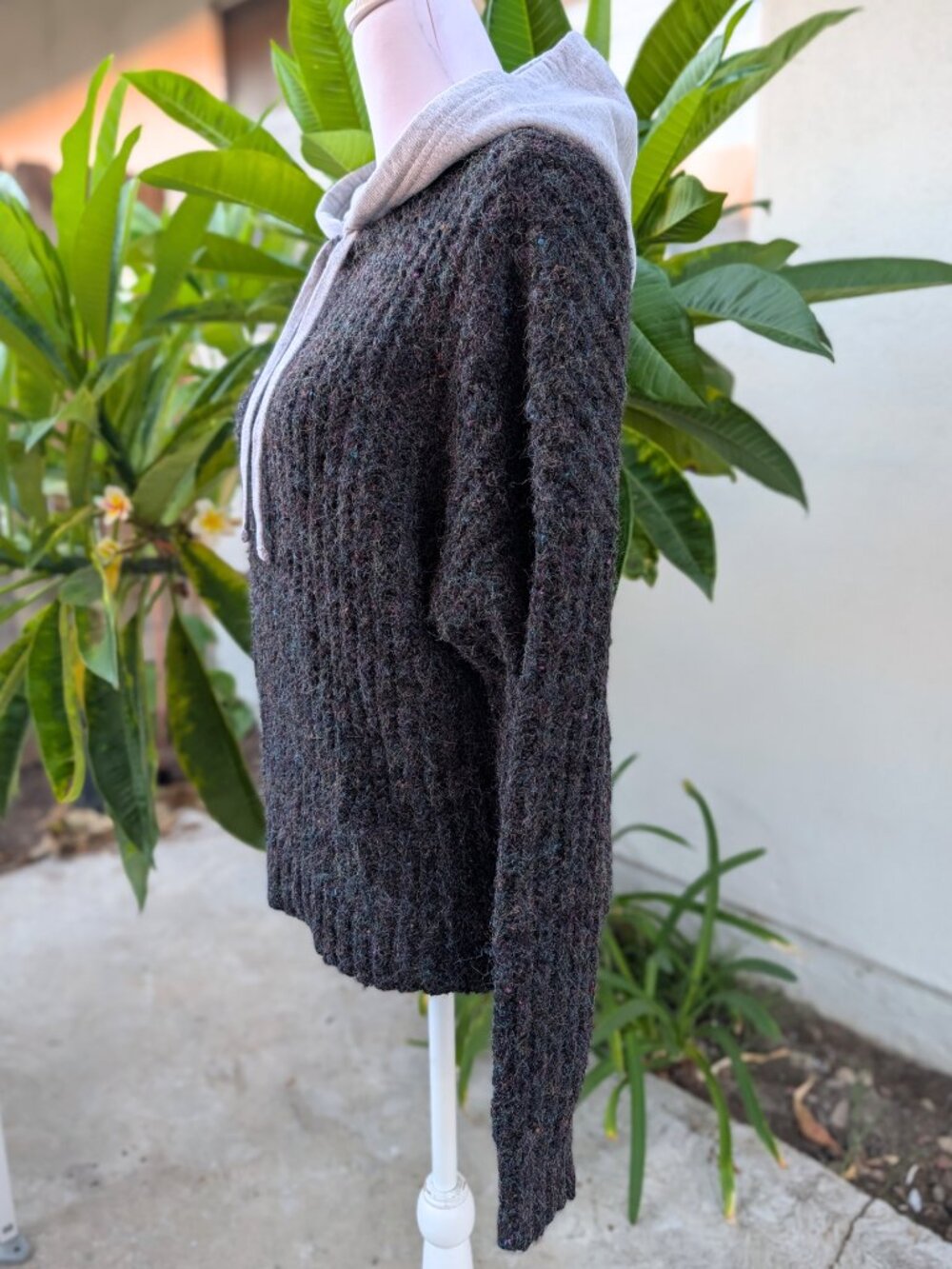 Offline by Aerie speckled knit sweater hoodie size xs VGUC - Picture 8 of 13
